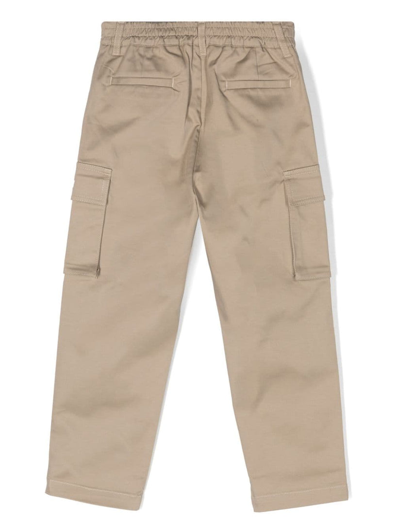 Cargo trousers with embroidered logo