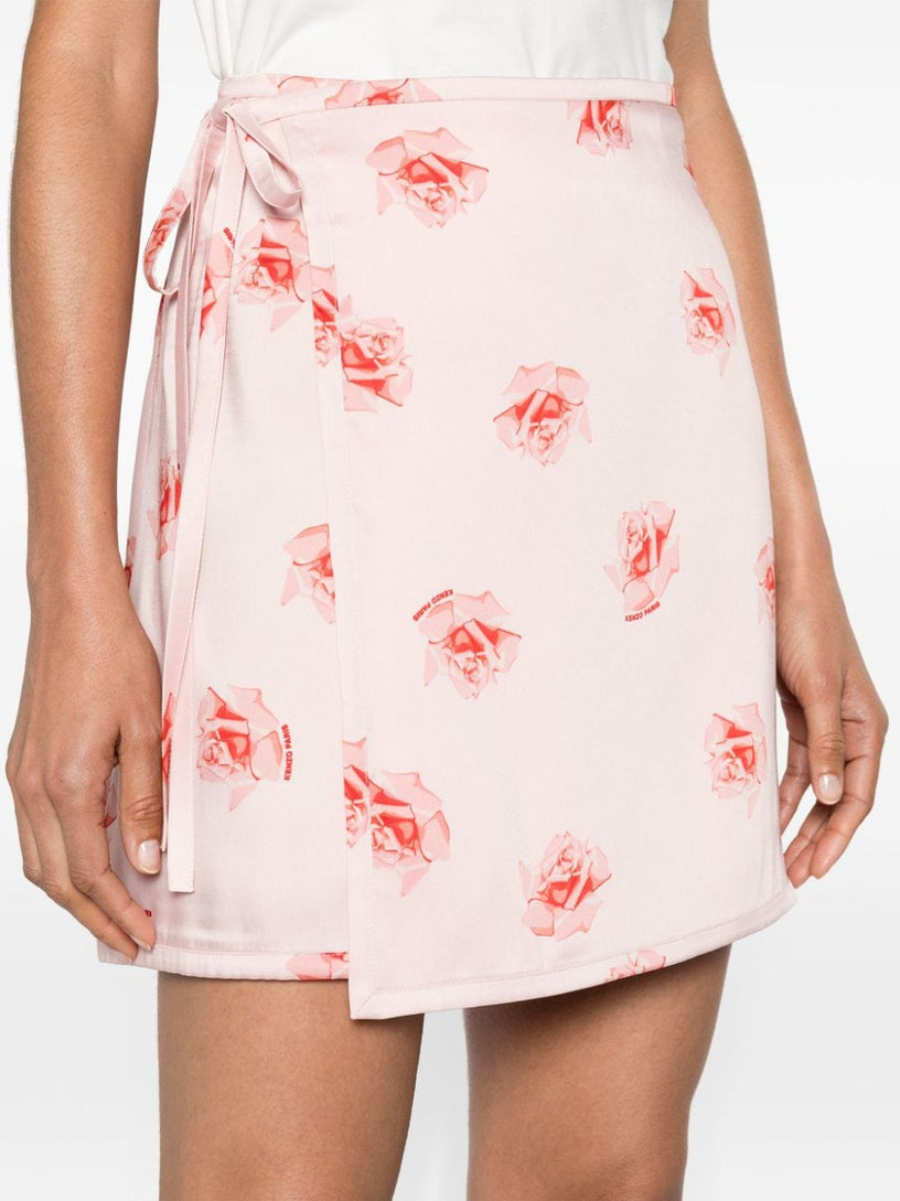 'KENZO Rose' short skirt