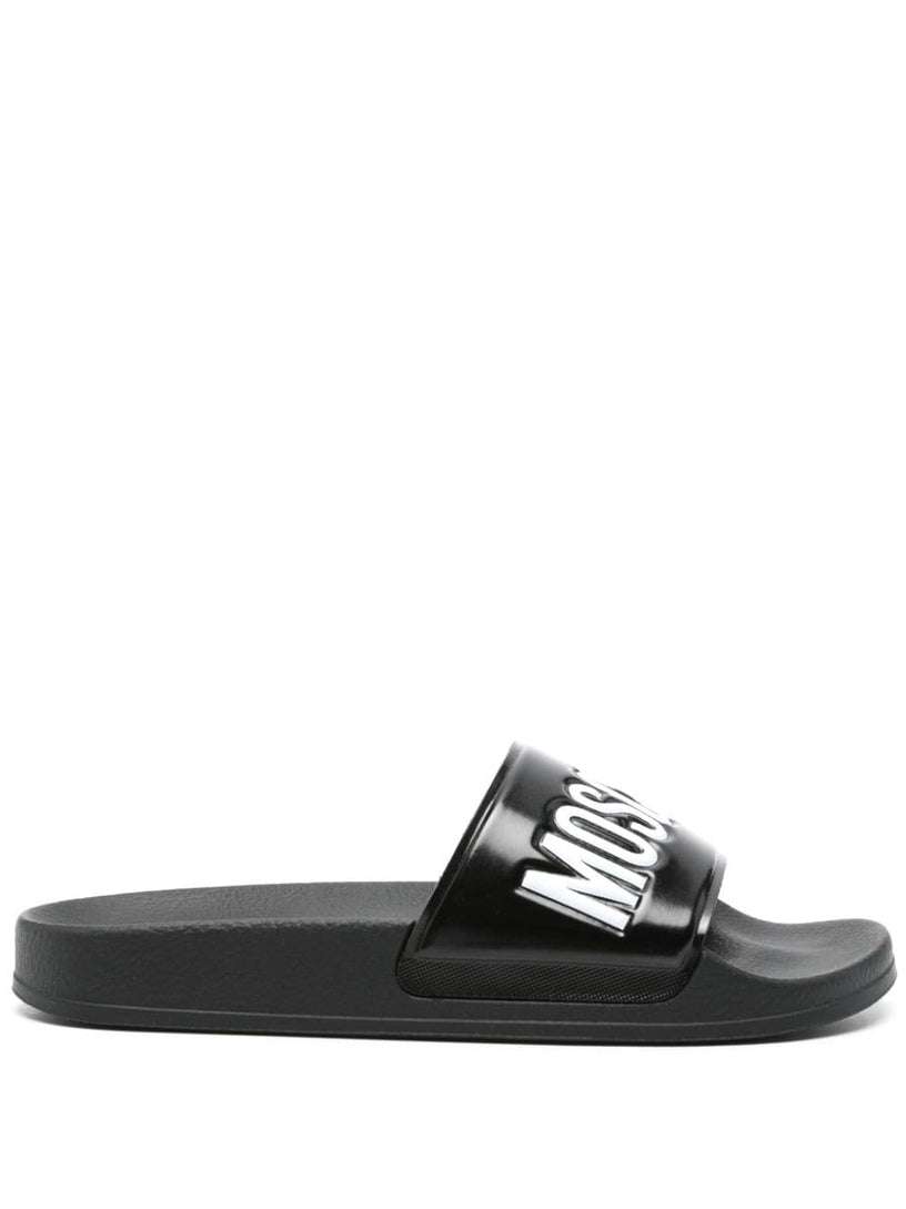 Moschino Pool sliders with logo