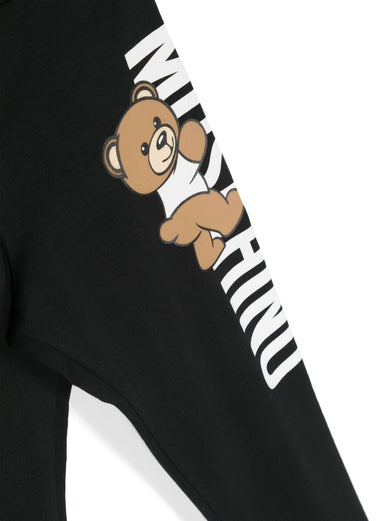 Jersey leggings with teddy logo