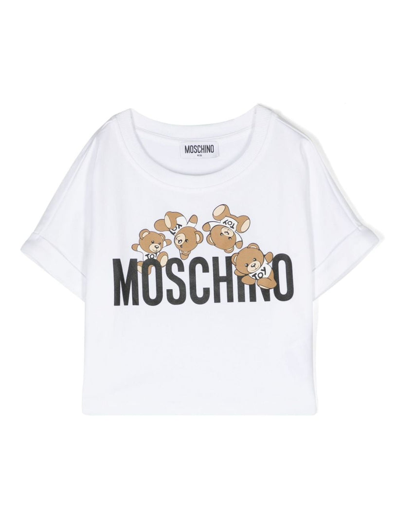 Moschino Kids Teddy logo t-shirt