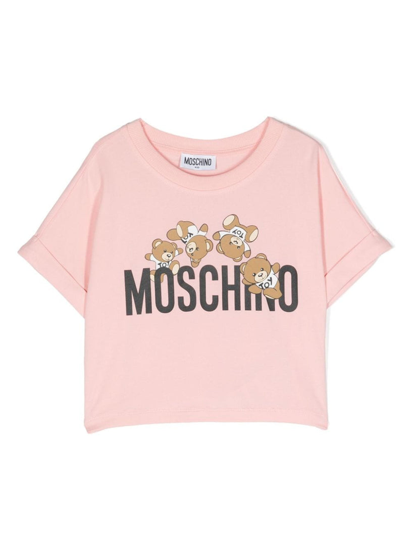 Moschino Kids Teddy logo t-shirt