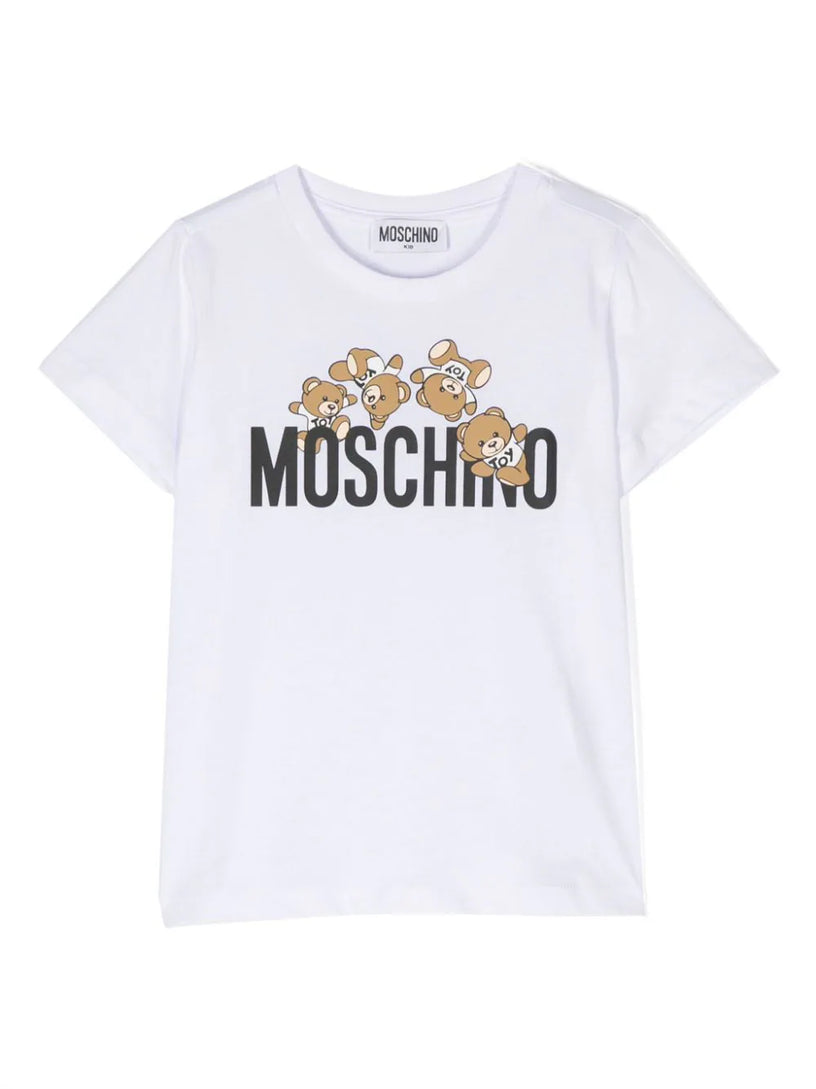 Moschino Kids Teddy logo jersey t-shirt