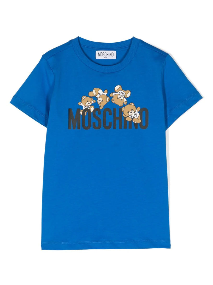 Moschino Kids Teddy logo jersey t-shirt