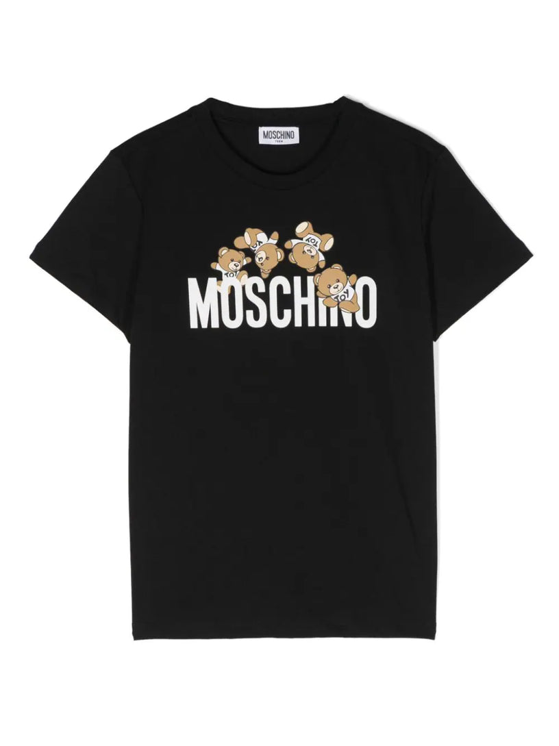 Moschino Kids Teddy logo jersey t-shirt