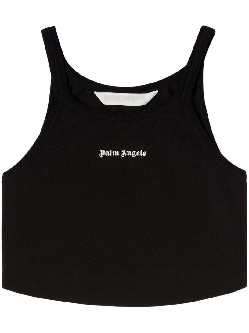 PALM ANGELS Crop top with logo