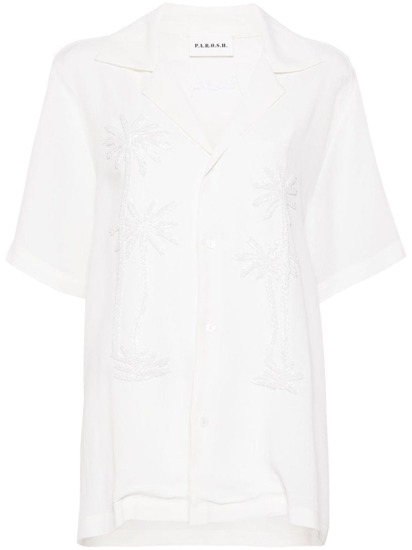 Shirt with embellished palms