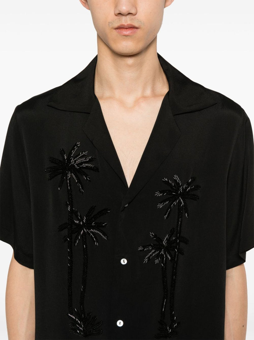 Shirt with embellished palms