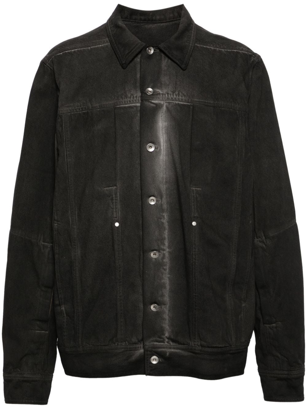 Lido Workwear jacket in dark dust RICK OWENS Nero | Grifo210