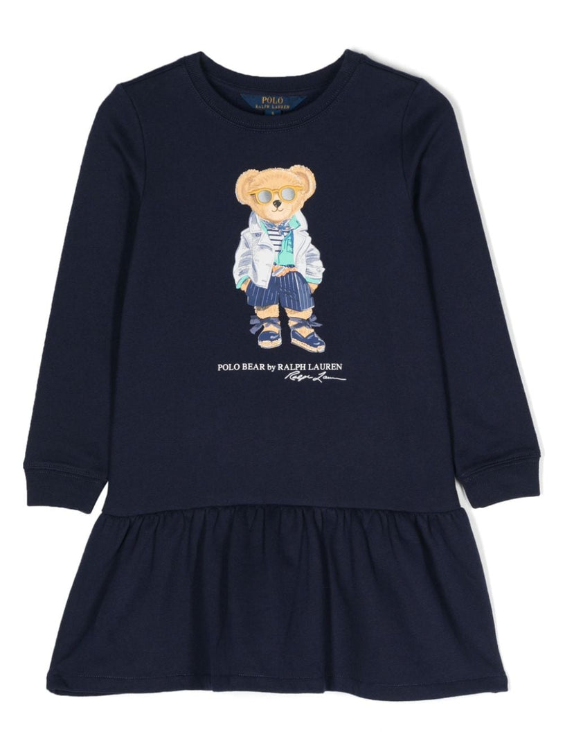 Ralph Lauren Kids Polo bear fleece dress