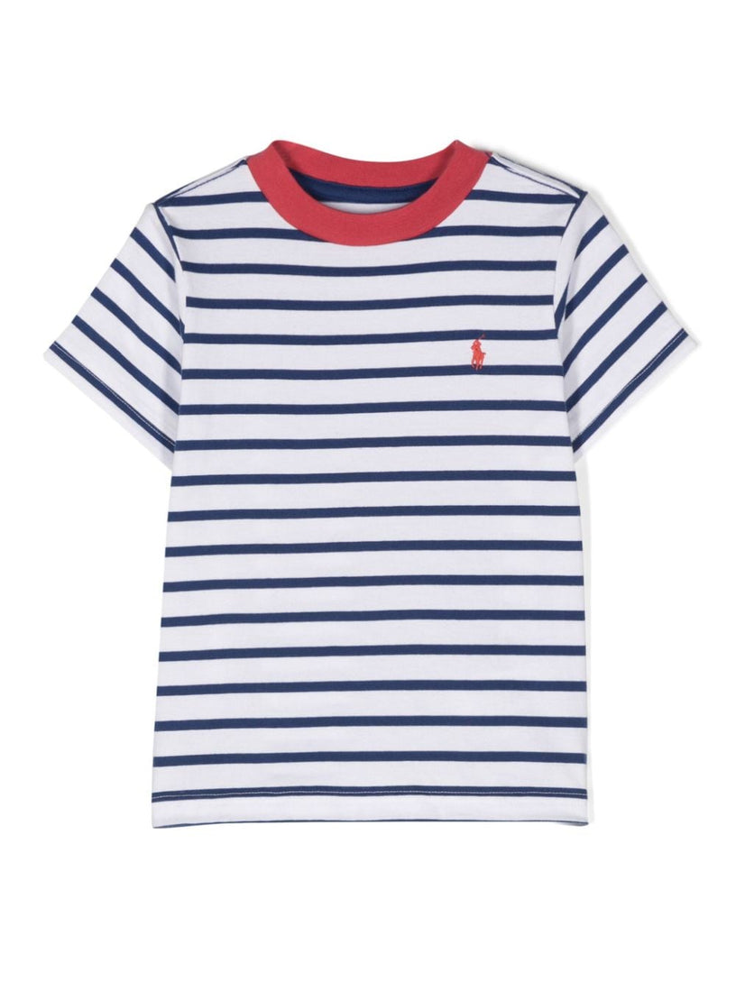 Ralph Lauren Kids Striped cotton jersey t-shirt