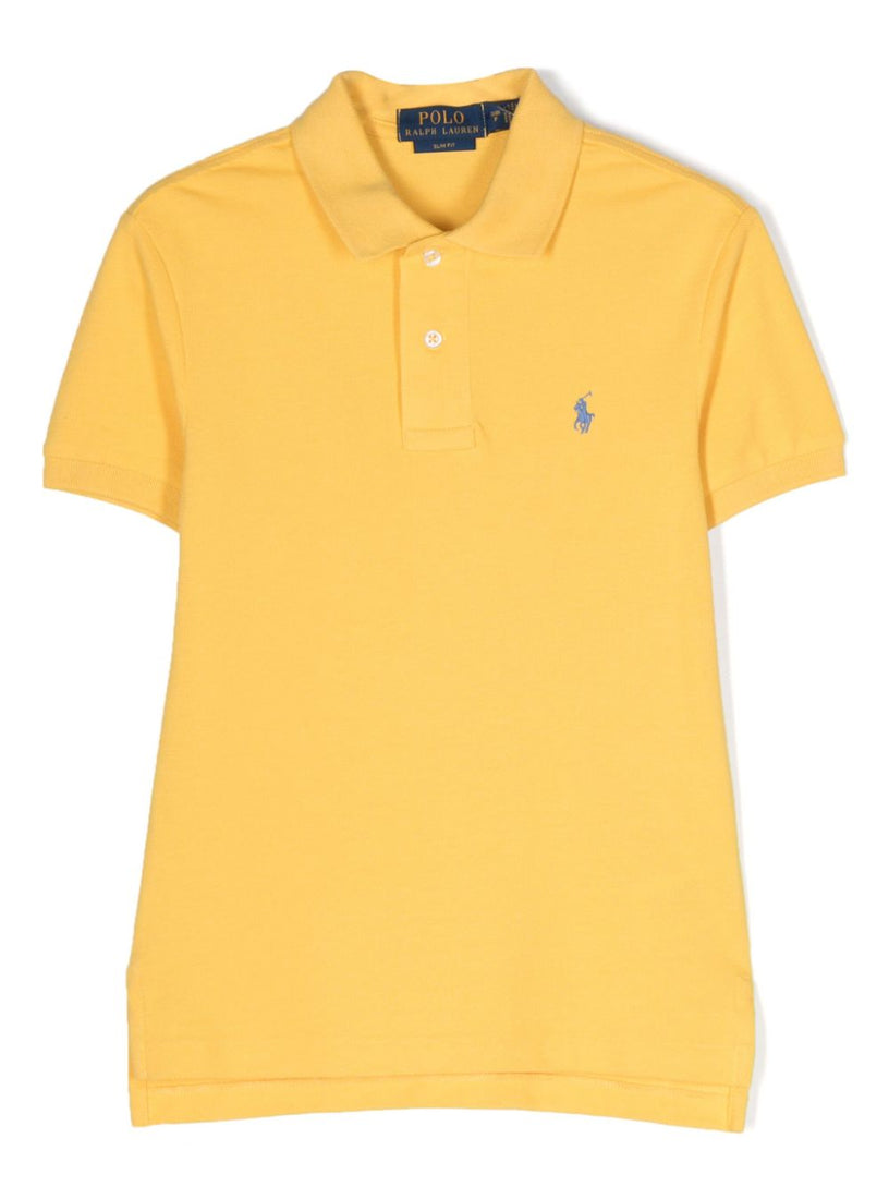 Ralph Lauren Kids Slim fit cotton mesh polo shirt