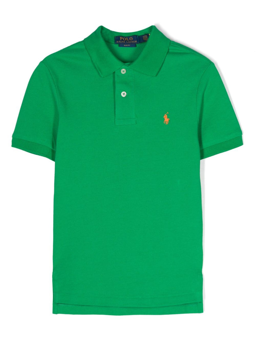 Ralph Lauren Kids Slim fit cotton mesh polo shirt