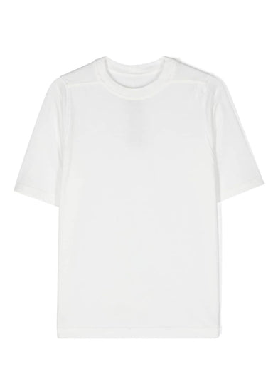 Jumbo t-shirt  in milk medium weight cotton jersey