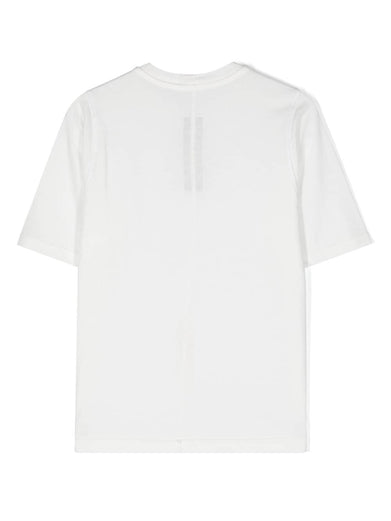 Jumbo t-shirt  in milk medium weight cotton jersey