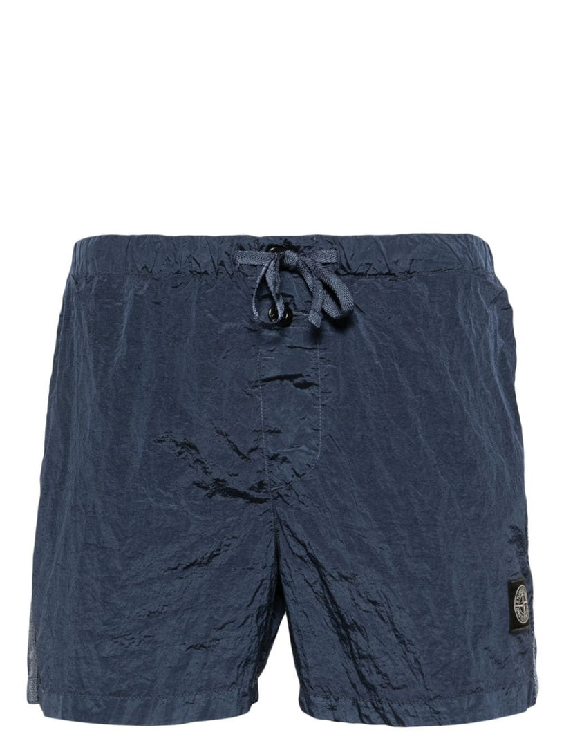 STONE ISLAND Logo swim shorts