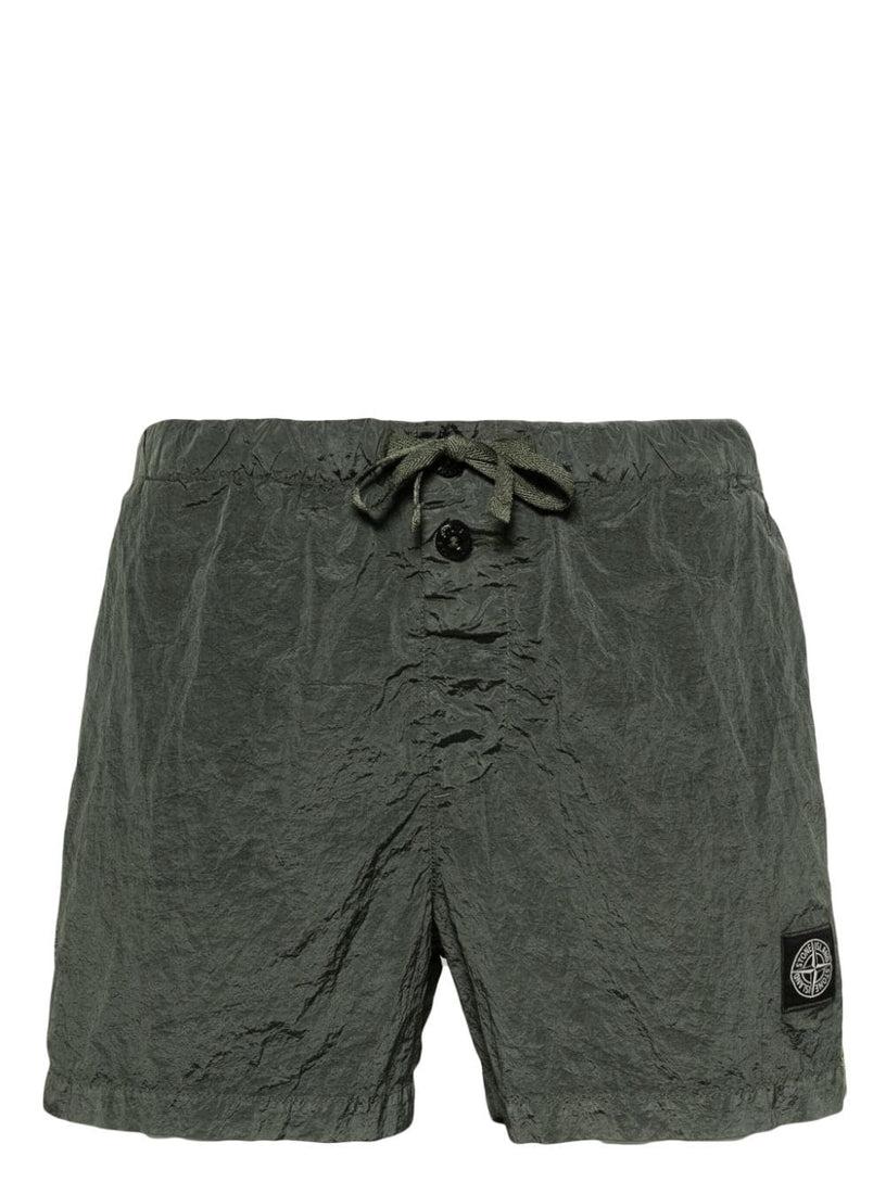 STONE ISLAND Logo swim shorts