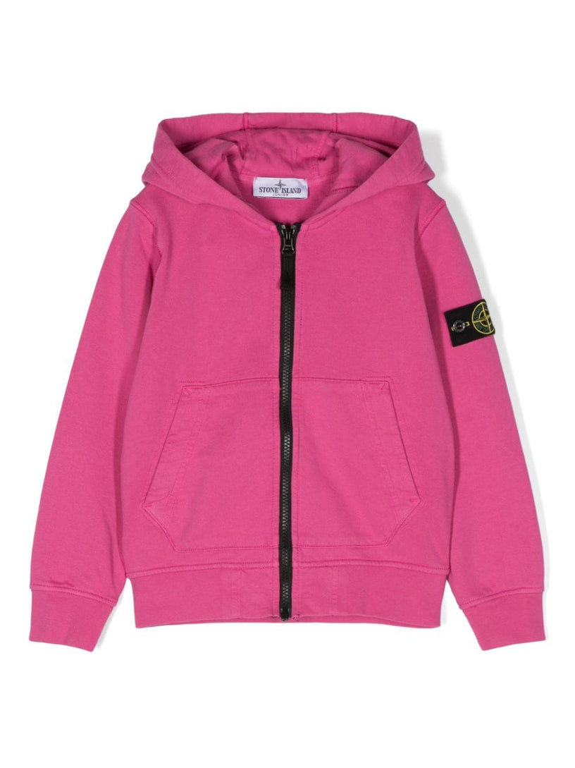 Full-zipper hooded sweatshirt