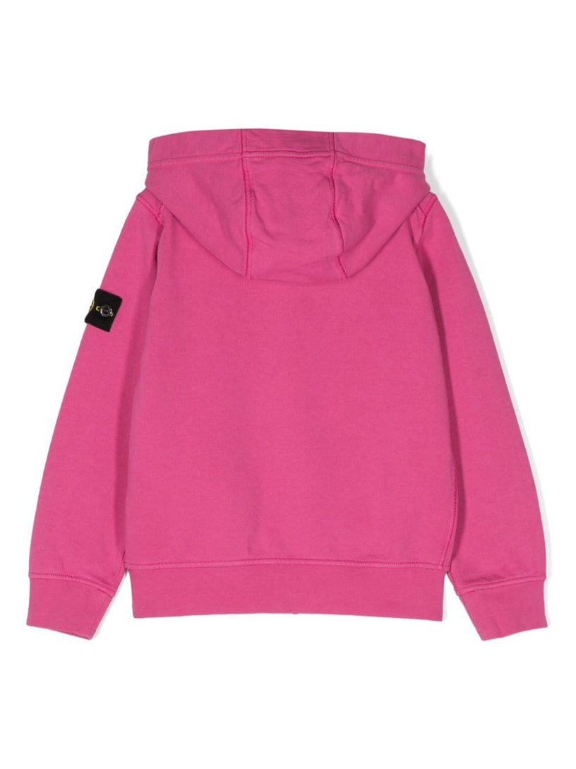 Full-zipper hooded sweatshirt