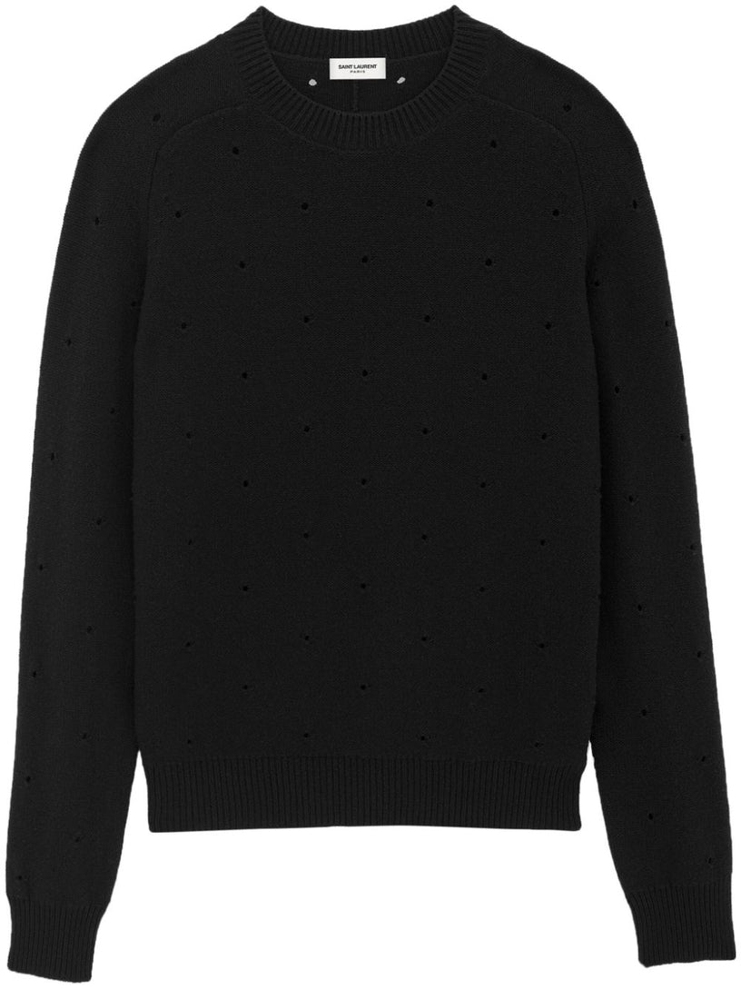 Hole-effect sweater