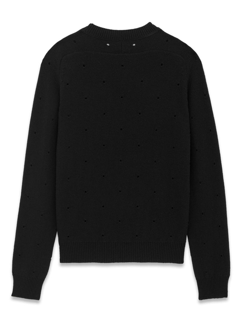 Hole-effect sweater