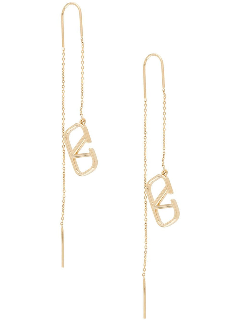 VLogo Signature earrings in metal