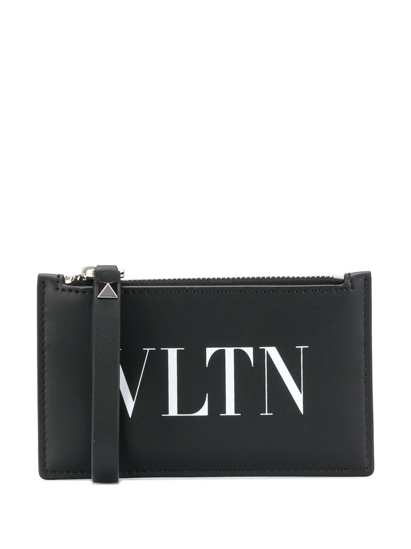 VLTN pocket card holder in calfskin