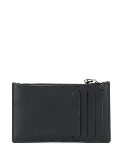 VLTN pocket card holder in calfskin