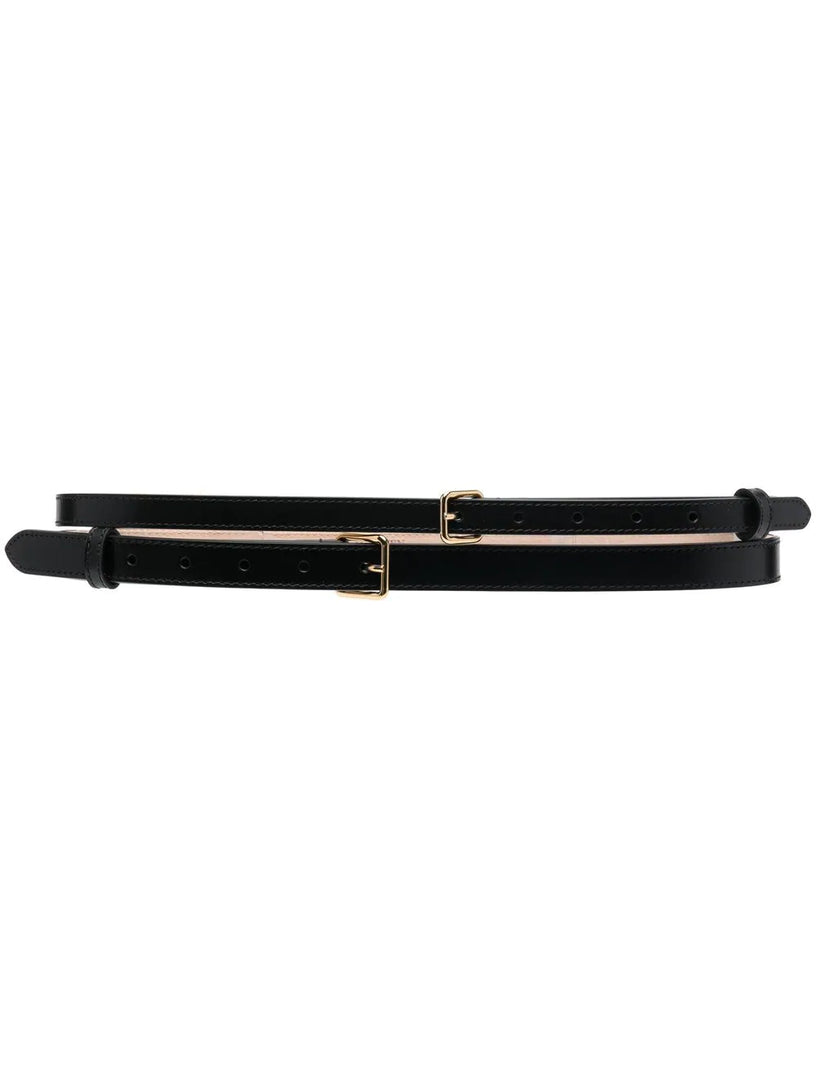 Alexander McQueen Thin double belt