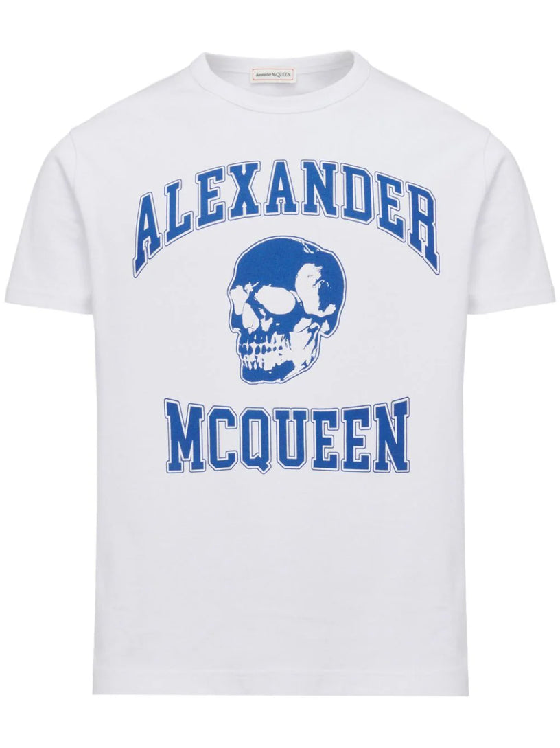 Alexander McQueen Varsity t-shirt in white