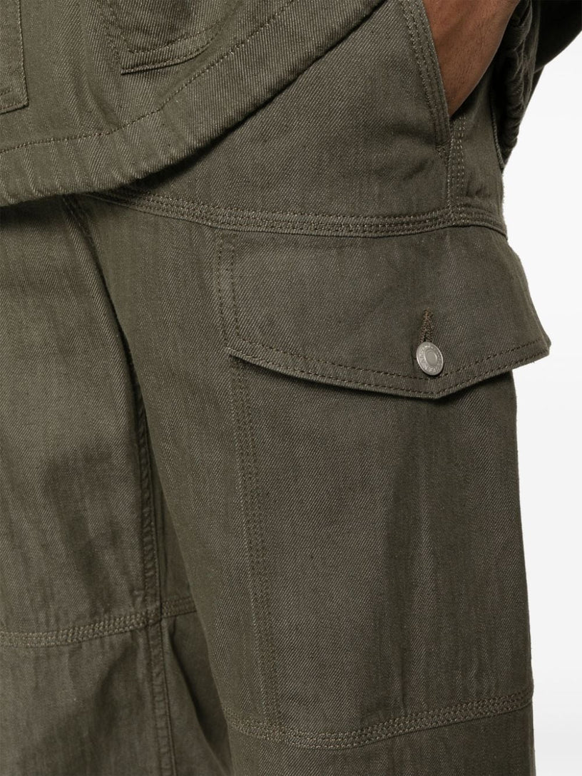 Denim cargo pants