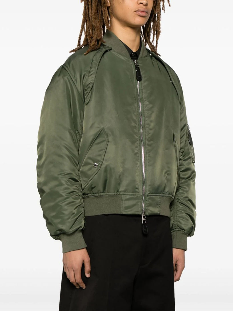 Detachable Sleeve Bomber Jacket