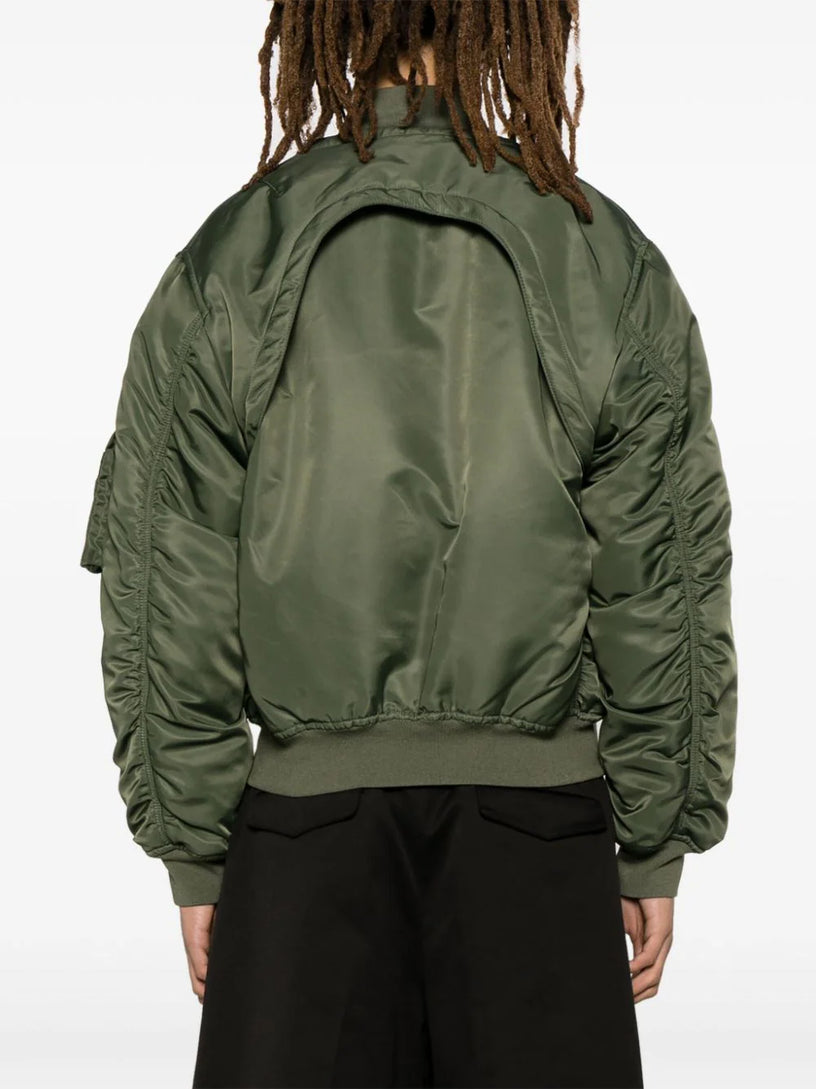 Detachable Sleeve Bomber Jacket