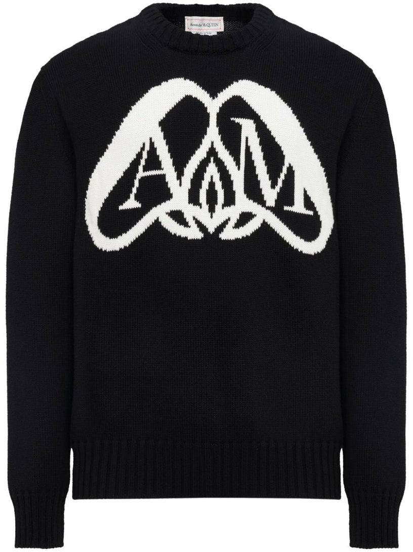 Seal Logo Jumper in black