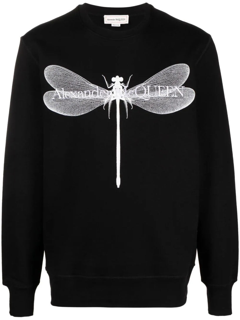 Alexander McQueen Dragonfly sweatshirt in black