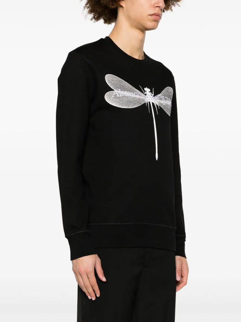 Dragonfly Sweatshirt in black