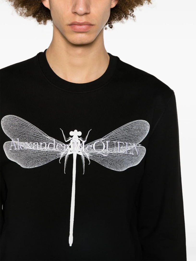 Dragonfly Sweatshirt in black