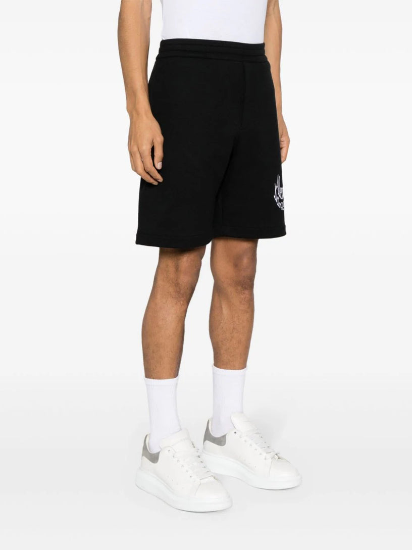 Shorts With Distorted Logo