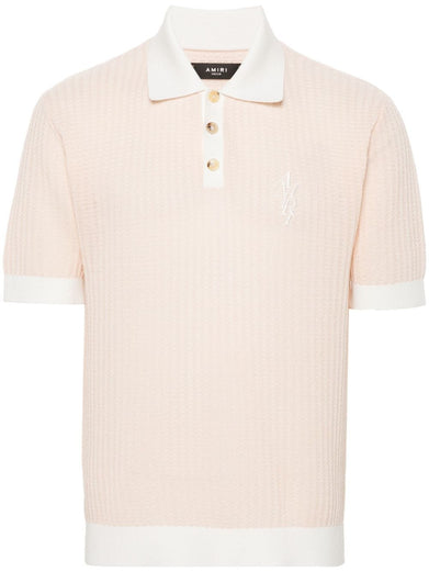 Waffle stitch polo