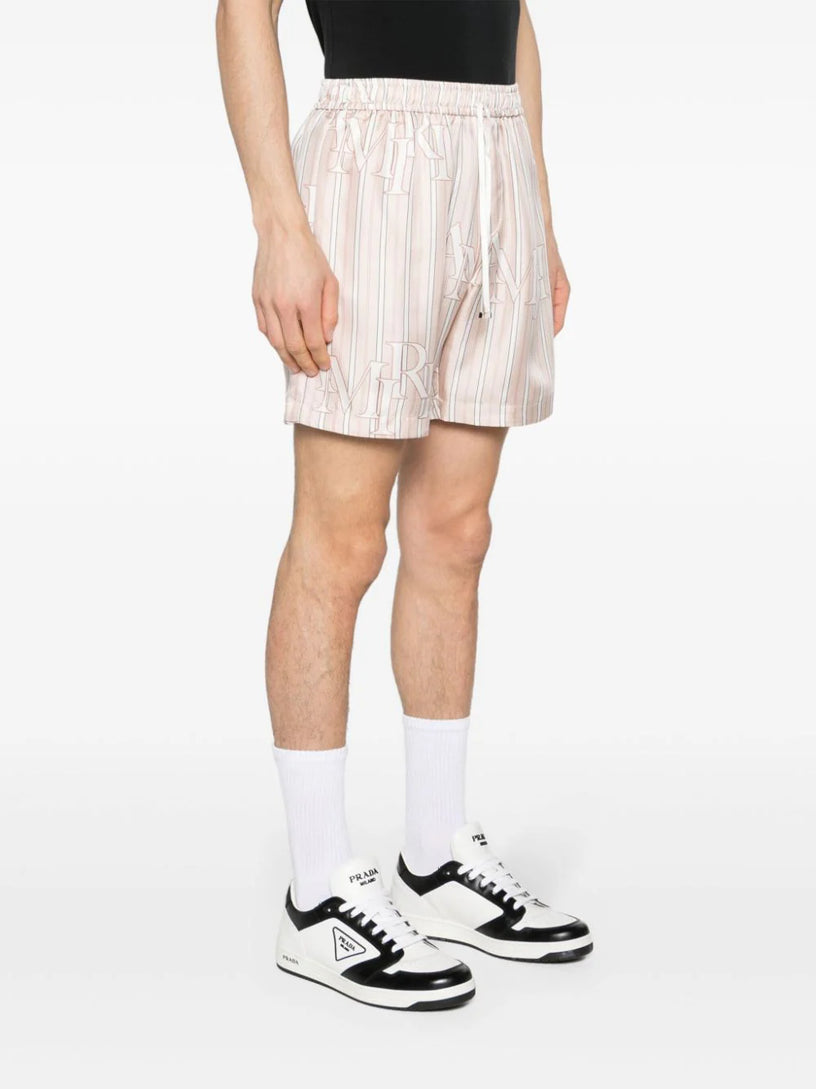 Stripe Amiri Staggered Shorts