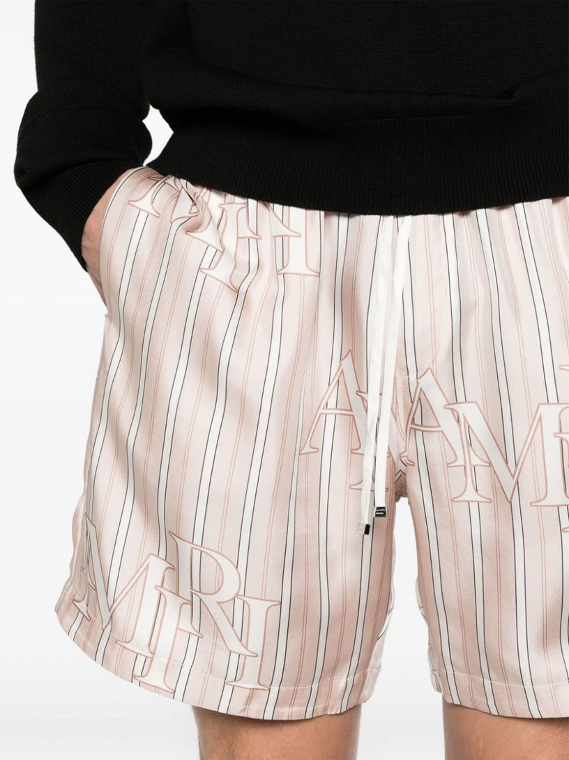 Stripe Amiri Staggered Shorts