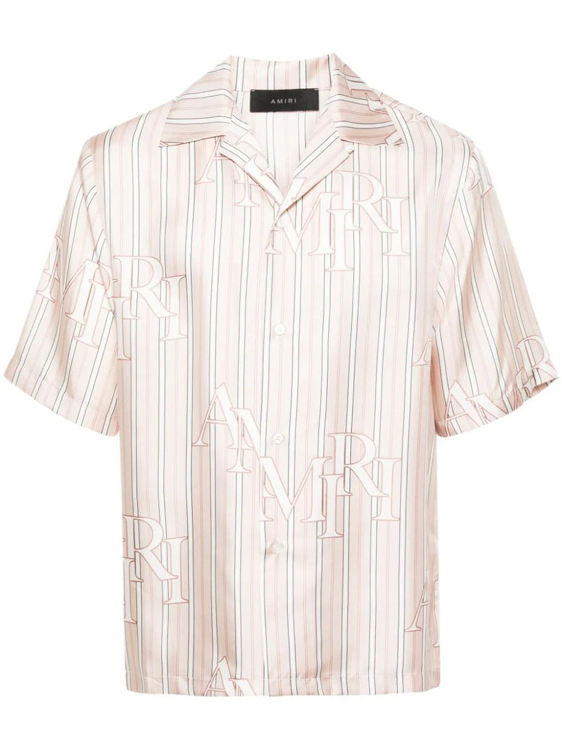 AMIRI Logo-print striped shirt