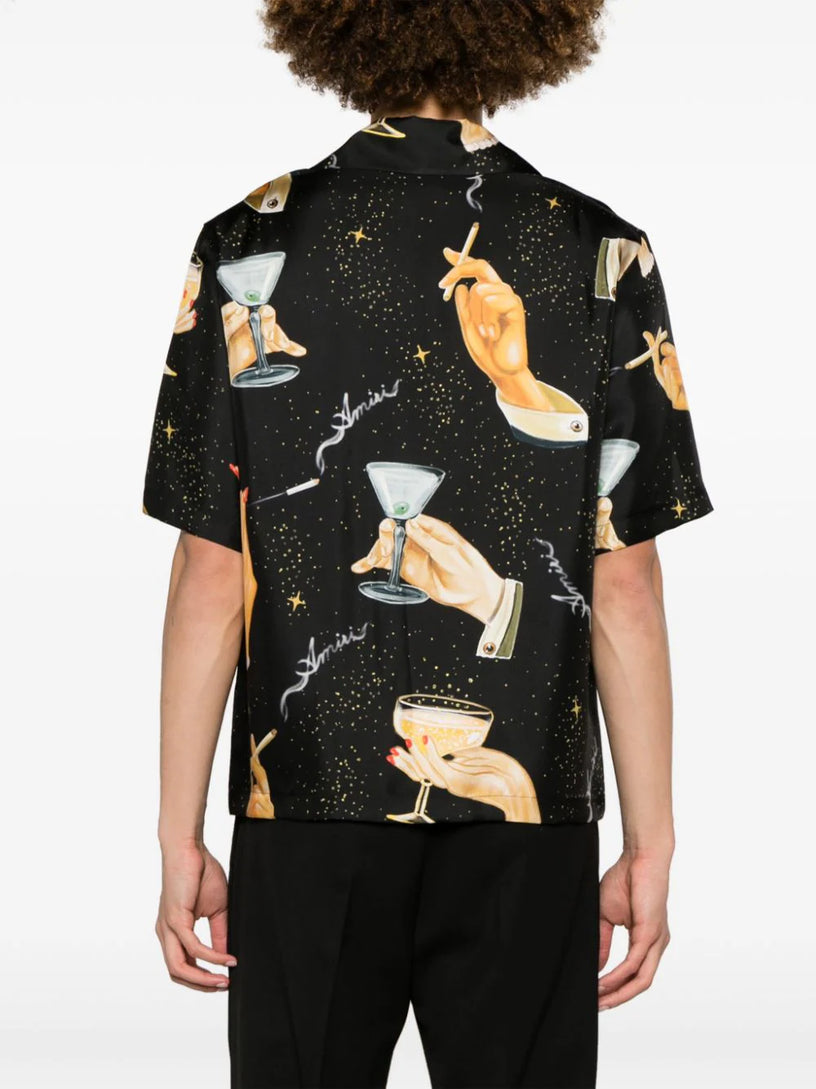 Champagne bowling shirt