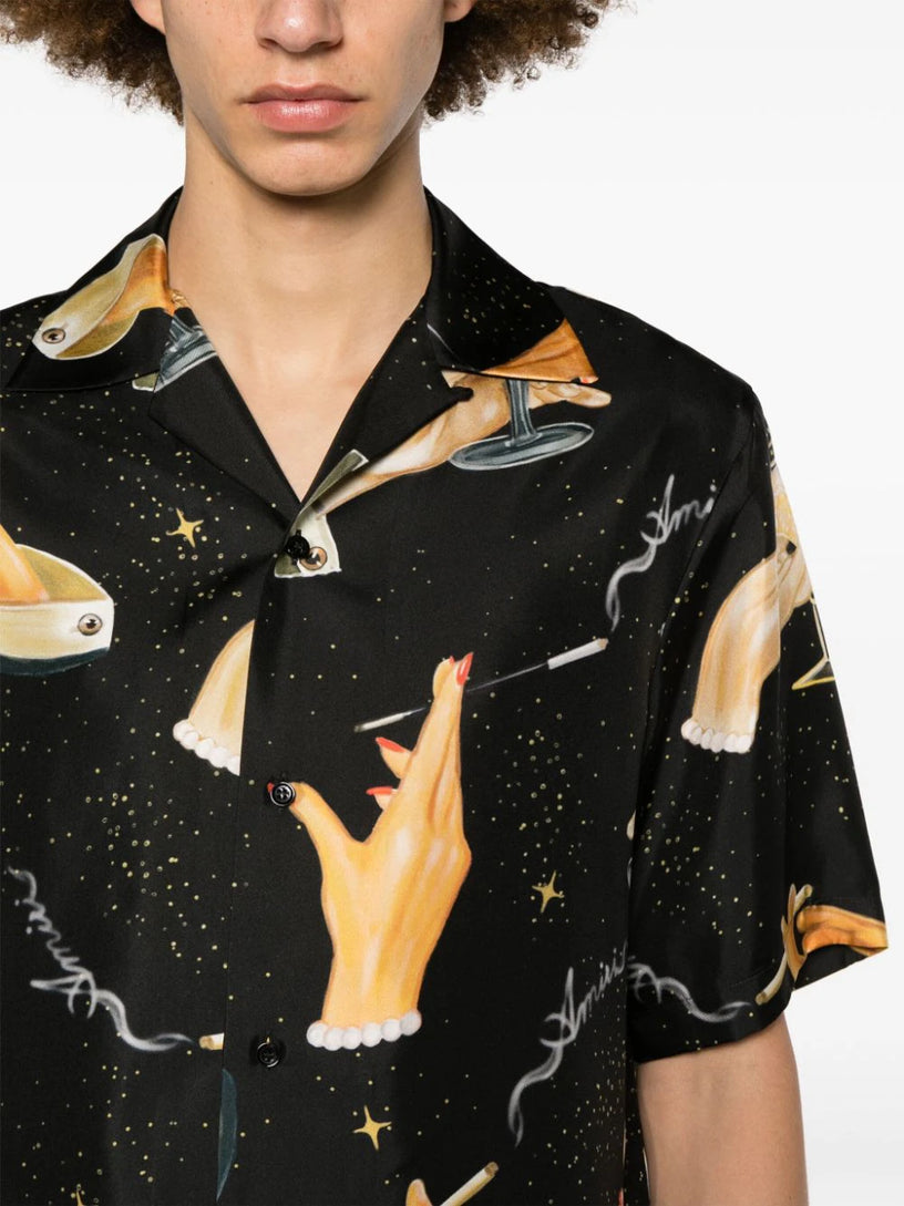 Champagne bowling shirt