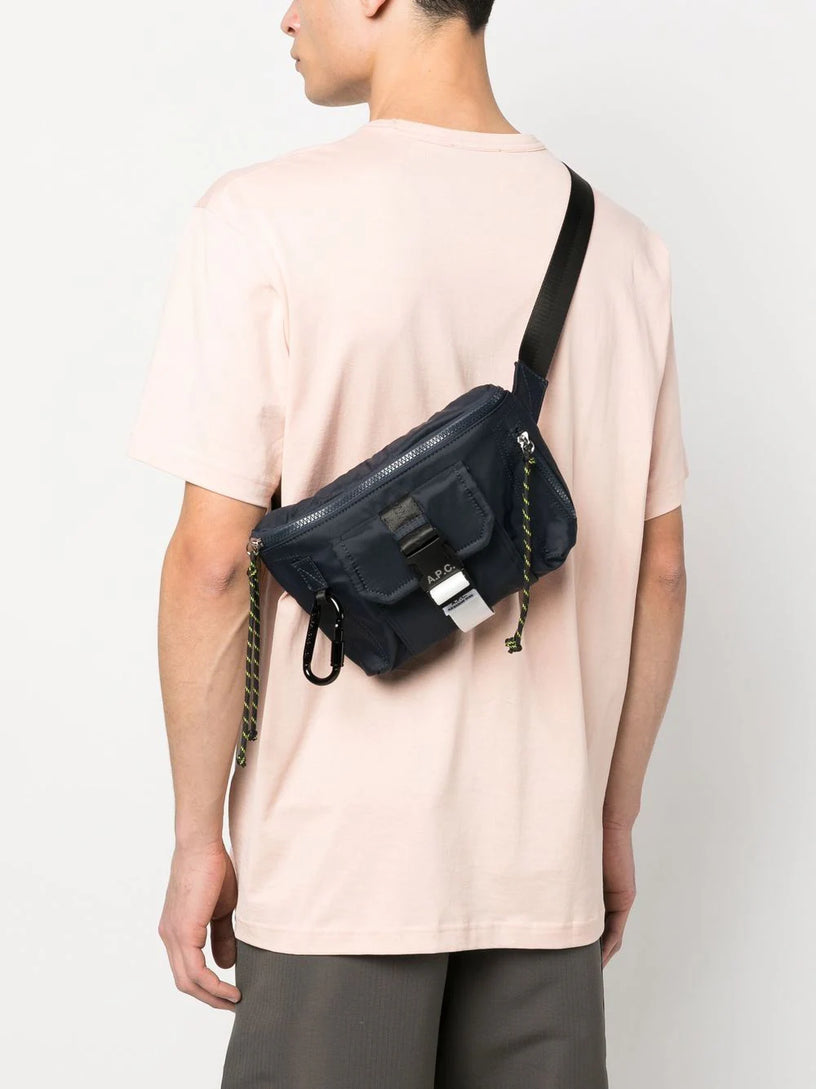 Logo-patch belt bag