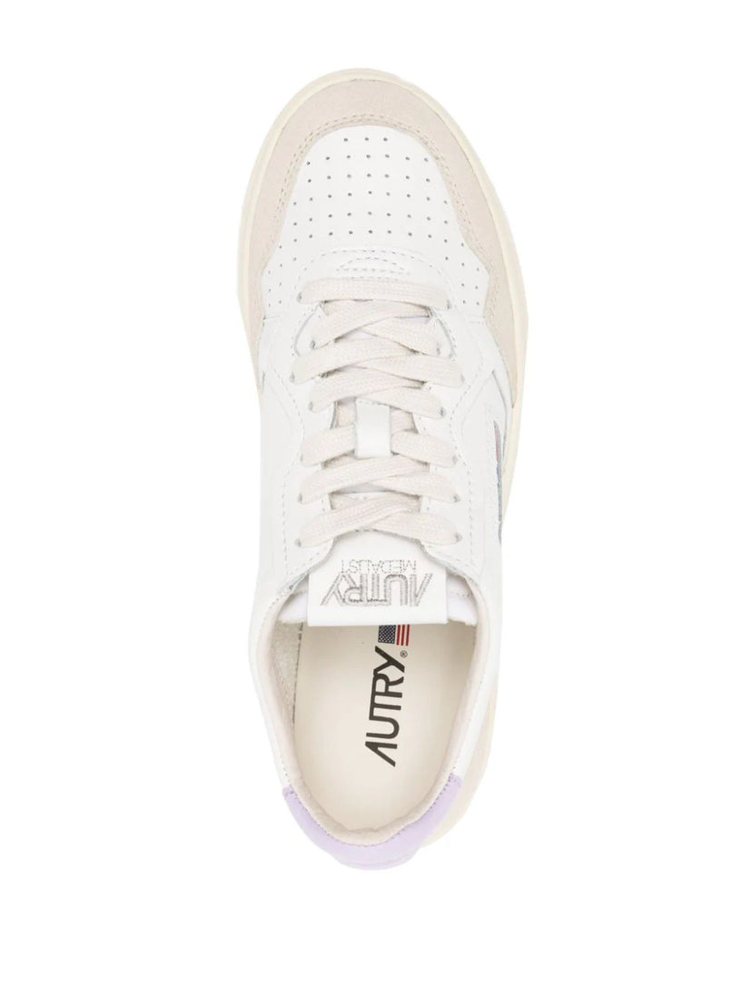 Sneakers medalist low in leather and  suede