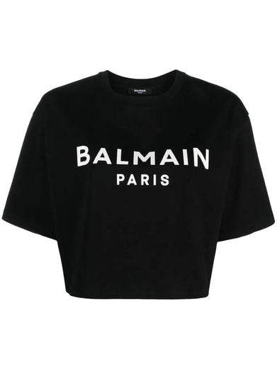 T-shirt with balmain logo