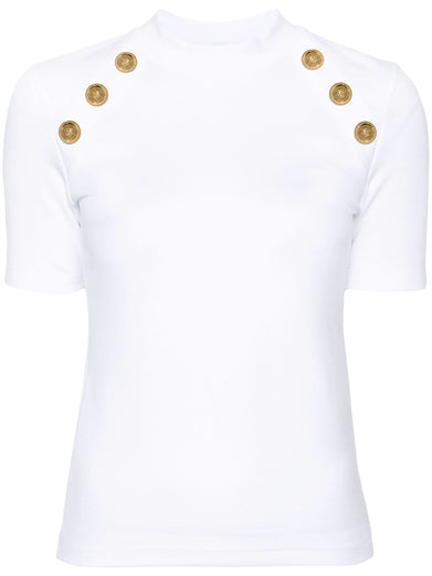 6-button jersey T-shirt