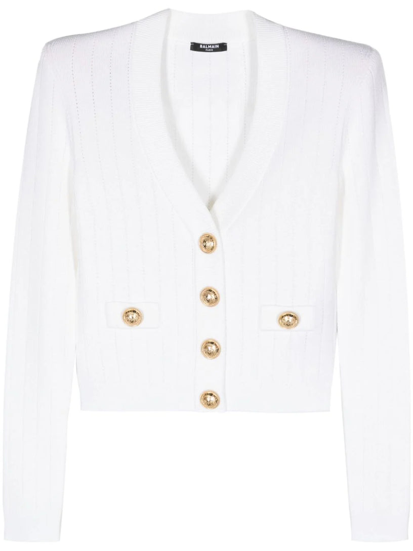 BALMAIN Knit buttoned cardigan