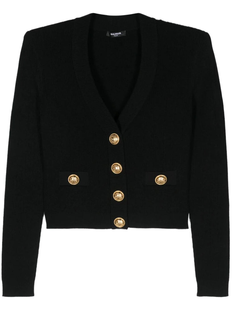 BALMAIN Knit buttoned cardigan